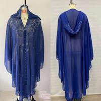Abaya modeste MQ216 pour femmes, robe musulmane, décoration florale 3D, robes kaftan pour femmes, abaya ouverte pour femmes, robes de soirée musulmanes