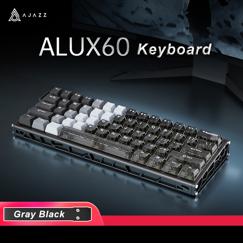Ajazz ALUX60 60% Hot Swappable Wired RGB Mechanical Keyboard with
