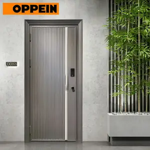 OPPEIN Guangzhou Pabrik Double-Layer Steel Keamanan Pintu Eksterior