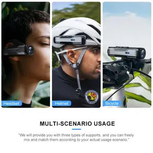 Kamera aksi helm 4K asli kamera dasbor tahan air Mini kamera dasbor olahraga 360 kamera tersembunyi perekam mobil dengan perekam suara