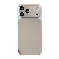 Coque de téléphone magnétique invisible effet miroir tendance pour iPhone 17 ProMax 16 15 14 13 Pro Max avec grande fenêtre et protection antichoc
