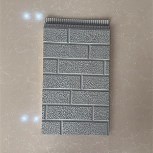 Panneau sandwich en PU à grain de brique isolé thermiquement, matériau mural pour <span class=keywords><strong>maison</strong></span> préfabriquée et immeuble de bureaux - Product Image 2