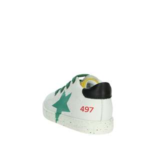 Sneakers per Bambini Falcotto Bianche e Verdi con Design a Stella 497 Taglia 26 Scarpe Trendy in Tela - Product Image 2