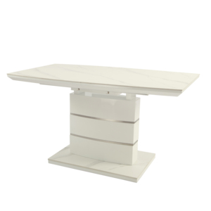 Nhà Máy Bán Buôn Nhà Hàng Hiện Đại Đơn Giản Ánh Sáng Sang Trọng MDF + Bàn Gốm Ghế Hiện Đại Nhà Hàng Tiết Kiệm Không Gian Mdf Trắng Ăn Uống - Product Image 6