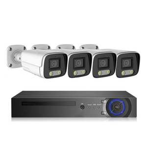 Plug and Play fonctionnant avec Hik <span class=keywords><strong>NVR</strong></span> IP66 étanche 4k Poe Bullet Ip Kit de caméra système de vidéosurveillance 4 canaux objectif 2.8mm/3.6mm en option - Product Image 1
