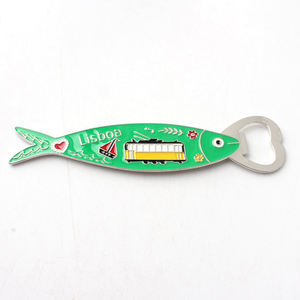 Personalizado Portugal <span class=keywords><strong>Lisboa</strong></span> Sardina Metal Artesanía Viaje Congelador Refrigerador Imán <span class=keywords><strong>Lisboa</strong></span> Recuerdo Abrebotellas - Product Image 4
