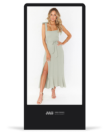 Señalización digital inteligente Espejo de ajuste virtual de 49 pulgadas VR Kiosco de vestidor virtual AR Ajuste real para boutiques de bodas