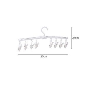 Organizador de Plástico para Baberos, Colgador Antideslizante con Pinzas para Secar Ropa y Calcetines, Perchas Multi-Clip para Ropa - Product Image 3