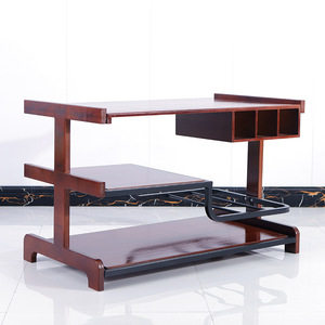 Multi Layer <b>Storage</b> <b>Cart</b> 3 Floors Floor Standing Kitchen Food Serving Rack Rectangle Shape Standing Type - Product Image 2