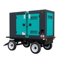 Groupe électrogène diesel insonorisé triphasé 20kVA 30kVA 50kVA 60kVA pour usage domestique avec ATS, petit groupe électrogène portable