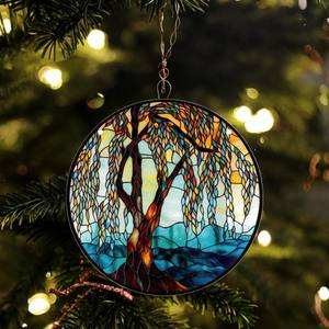 SHUANGYUAN تصميم جديد زينة عيد الميلاد قلادة الاكريليك تصميم مخصص زخرفة عيد الميلاد الاكريليك - Product Image 2