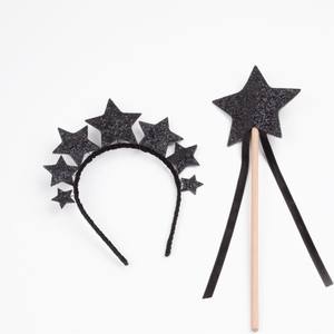 Diadema de Hada con Estrellas Coloridas para Niñas, para Cumpleaños, San Valentín y Fiestas de Graduación, Hecha a Mano con Tela - Product Image 1