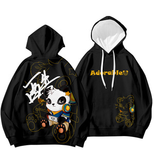 Maglione Pullover con stampa <span class=keywords><strong>Panda</strong></span> nuovo Design all'ingrosso Fitspi felpa con <span class=keywords><strong>cappuccio</strong></span> Casual da uomo stampa 3d per Dropshipping - Product Image 1