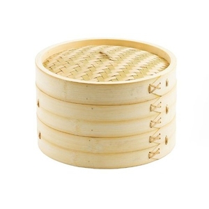 Vaporizador de bambú para alimentos, vaporizador elegante, dim sum - Product Image 1