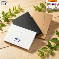 Boîte d'expédition plate en papier kraft écologique réutilisable, faite à la main, avec pelliculage mat, logo personnalisé, couleur personnalisée, impression flexo, tendance