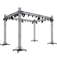 Línea de aluminio para conciertos, soporte para altavoces, armazón de iluminación
