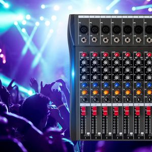 Professional 12 Channel Mixer With Dsp Effects <b>Bluetooth</b> Usb Audio Sound <b>Card</b> - Product Image 3