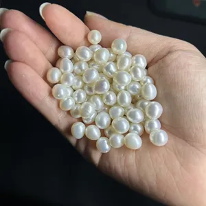 Natural Baroque White Freshwater Real Pearl 7-8/8-9/9-10mm Loose Pearls 14