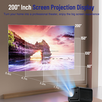 Projecteur personnalisé de marque Support Brand P23 Pro Android 14 avec télécommande BT, WIFI 6, projecteur Full HD LED LCD 700 ANSI Lumens