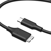 USB-C haute vitesse USB 3.0 câble 10 broches 5Gbps prise en charge 3A charge rapide tresse Type C Micro B USB3.0 pour disque dur externe