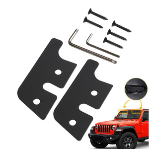 <b>Sun</b> Visor Repair Kit For Jeep Wrangler Gladiator 18-23 ABS Black 11.5cm X 5cm With Hole - Product Image 2