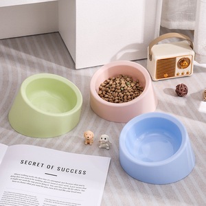 Bol pour animaux de compagnie Chong Ke en matériau PP anti-renversement, bol pour nourriture et eau pour chats et chiens, 15,4x15,4x4,8 cm, pour chats - Product Image 1