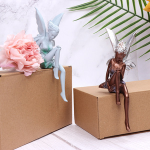 Flower Fairy Resin <b>Statue</b> White Coffee Color Artistic Home Decoration Garden Office Ornament - Product Image 4