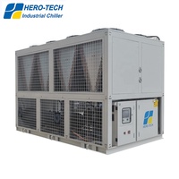 Refroidisseur à eau refroidi à l'air 200hp, climatiseur industriel de 180 tonnes, refroidisseur à vis refroidi à l'air