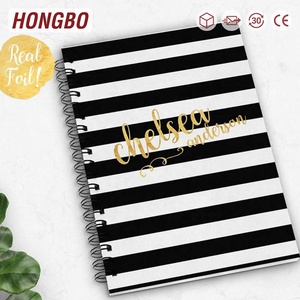 Taccuino rilegato a spirale 5*8 in carta grafica con copertina rigida a punto griglia College/Wide riged <span class=keywords><strong>A4</strong></span> taglie A6 tasche personali regalo - Product Image 1