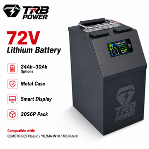 Batteria al Litio Personalizzata 72V 24Ah 27Ah 30Ah con BMS Bluetooth ANT e Scatola Metallica per E-Moto <span class=keywords><strong>CEMOTO</strong></span> D02 YOZMA IN10 M5 RiderX OEM - Product Image 1