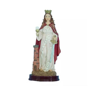 Statue religieuse de Sainte Barbe en résine, vente directe usine - Product Image 6