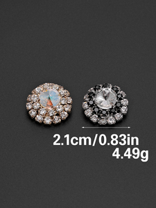 Cao cấp thời trang tinh tế pha lê đen Đá Quý Dát nút Chất lượng cao bền đồng Claw chuỗi kim cương trang phục thanh lịch - Product Image 2