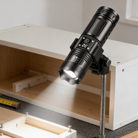 Lampe torche d'urgence rechargeable à LED, zoom extérieur, longue portée, en ABS, indice IP20, faisceau réglable, protection contre les surcharges – Meilleures ventes