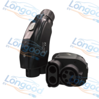 Adaptador de Carga Longood CCS1 a CHAdeMO para Cargadores de Vehículos Eléctricos en EE. UU., Convertidor de Carga Rápida DC para Vehículos Eléctricos Japoneses