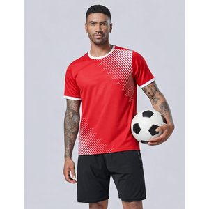 เสื้อยืดคอกลมแขนสั้นผู้ชายแบบแห้งเร็วสำหรับออกกำลังกาย วิ่ง ฟิตเนส แพ็ค 5 ตัว ลายพิมพ์ โพลีเอสเตอร์ - Product Image 2