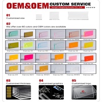 Panneau acrylique transparent pour porte-documents de bureau, organiseur de dossiers, porte-stylos, support de cartes de visite, porte-plaque nominative