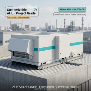 Unité de Traitement d'Air (UTA) Yesncer à Grand Débit d'Air avec Chauffage et Refroidissement par Eau pour Usine Industrielle – Refroidissement Efficace CVC - Product Image 3