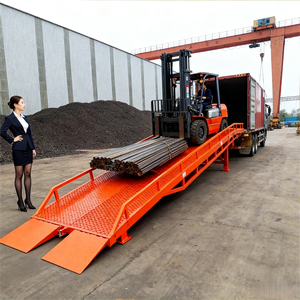 Ponte di carico idraulico 8t 10t 12t capacità per il contenitore piattaforma di scarico carrelli elevatori rampa di movimentazione per impianti di produzione - Product Image 6