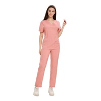Ensemble d'uniformes de travail pour salon de beauté, imprimés sur mesure avec logo, extensibles, élégants, pour infirmières et manucures, robe de coiffure pour femmes