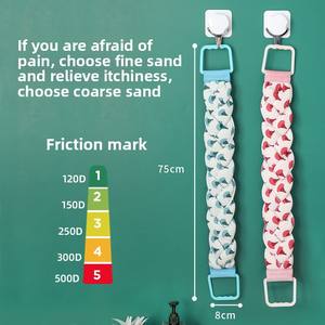 Modern Long Strip Body <b>Brush</b> for Men Pull <b>Back</b> <b>Shower</b> Artifact for Rubbing Towel Bath Belt for Effective <b>Back</b> Brushing-Strip - Product Image 5