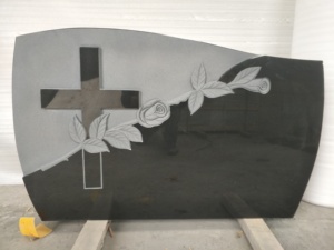 Lápida Funeraria Ortodoxa Cristiana Personalizada, Tallada <span class=keywords><strong>a</strong></span> Mano con Patrón Floral Artístico, para Uso en Parques Públicos y Jardines - Product Image 5