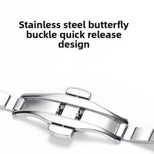 สายนาฬิกาข้อมือสแตนเลสสตีลแบบมีหัวเข็มขัดรูปผีเสื้อ สำหรับนาฬิกา IWatch รุ่น Ultra 2 สีเดิมของแท้ - Product Image 2