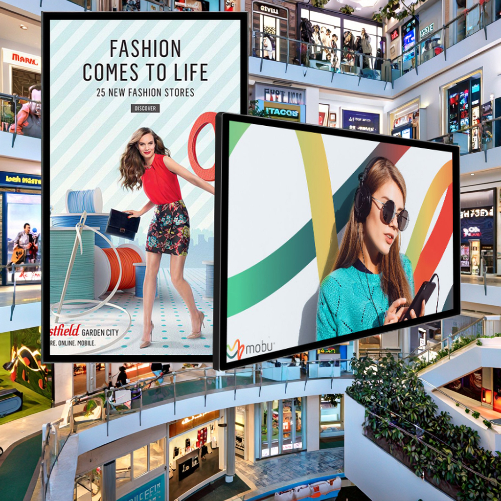 Wall Mounted Digital Signage 55 Inch Touch Screen Kiosk Media Player Internet Advertising Display