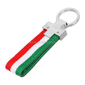 Italie Allemagne Drapeau Couleur <span class=keywords><strong>Porte</strong></span>-clés En Plein Air <span class=keywords><strong>Sport</strong></span> Conception De Voiture <span class=keywords><strong>Porte</strong></span>-clés En Métal et Tissu Conception <span class=keywords><strong>Porte</strong></span>-clés Accessoires De Voiture - Product Image 1