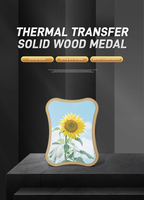 Plaque de trophée en bois élégante pour le bureau et la maison avec impression par transfert thermique, design personnalisable, durable