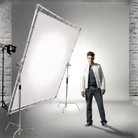 Portable papillon diffuseur réflecteur cadre lumière modificateur panneau pliable soleil Scrim Kit 3*3m