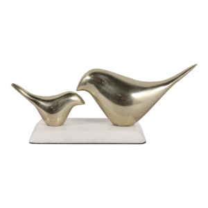 Scultura di Uccello in Metallo e Marmo, Ornamento Decorativo per Casa, Soggiorno, Ufficio, Scaffale, Tavolino da Caffè - Product Image 1