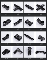Konektor Pipa Logam Hitam Elektroforesis Bahan SPCC Tekanan Tinggi Ketebalan 2.3mm Seri HJ