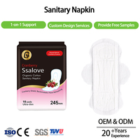 Serviettes hygiéniques jetables à ailettes en coton biologique, marque privée, protection anti-fuites, super douces, haute absorption, usage diurne