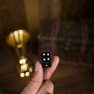 Juego de Dados Cuadrados Hechos a Mano con Cuerno de Búfalo, Ecológicos y Personalizados, D4-D20, para Juegos de Mesa, Artesanía Natural Navideña - Product Image 1